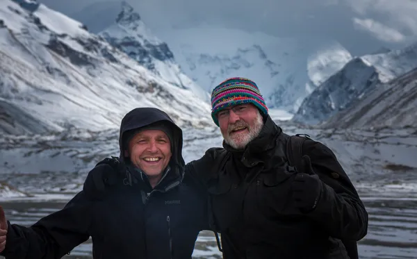 Zwei Freunde im Schnee | Tibet